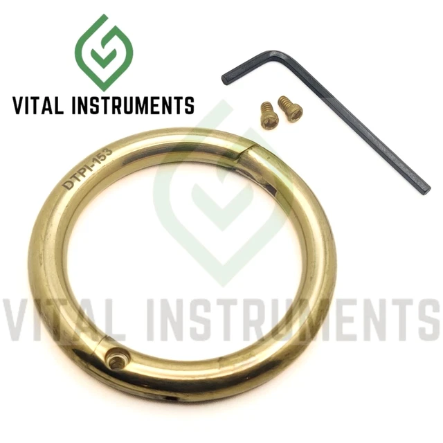 Bull Cow Cattle Nose Ring Brass 2.5" Show Halter Farm Animal Veterinary