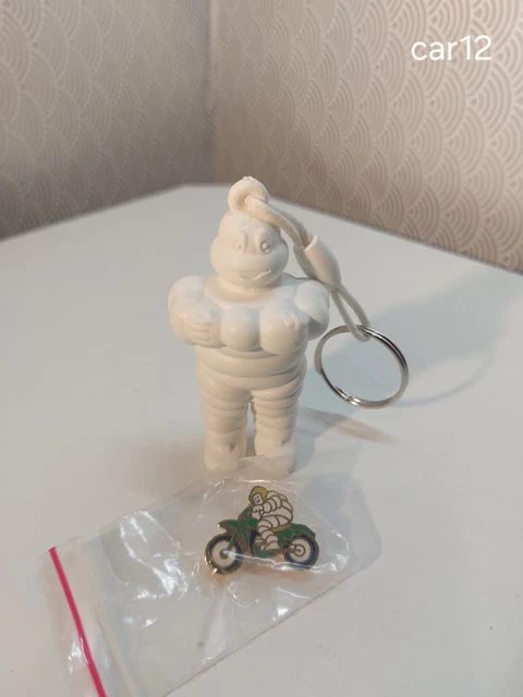 Figurine Solido 1/18 Bibendum Michelin - Drapeau Start Vroom (résine, Peint, Neuf)