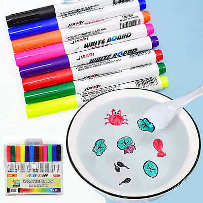 8/12Pcs Magical Water Painting Pen Magic Doodle Drawing Pens Multicolor New