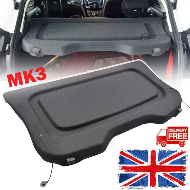 Acheter BM51A46538AA noir coffre arrière colis étagère plateau charge  couverture intérieure ascenseur chaîne sangle Clips pour Ford Focus hayon  MK3