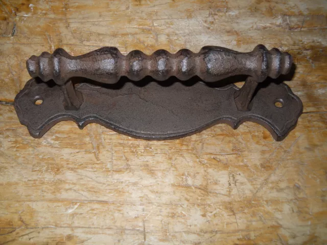 1 HUGE Cast Iron Antique Style FANCY Barn Handle, Gate Pull, Shed Door Handles 2