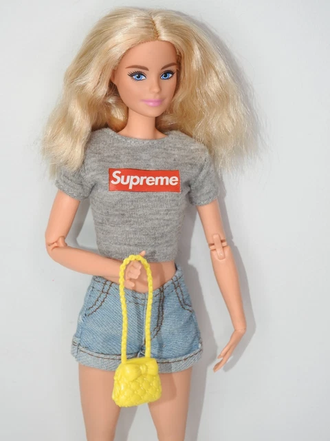 Barbie Doll Accessories Mix  Match #Sept150 Yellow Long Strap Bow Purse Handbag