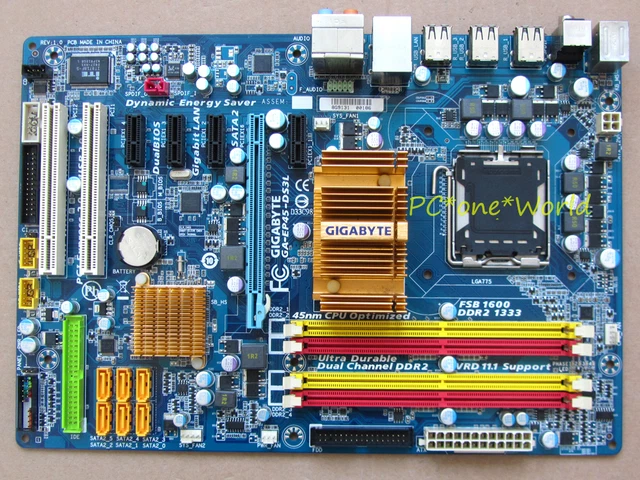 GIGABYTE GA-EP45-DS3L V1.0 motherboard Socket 775 DDR2 Intel P45 100% ...