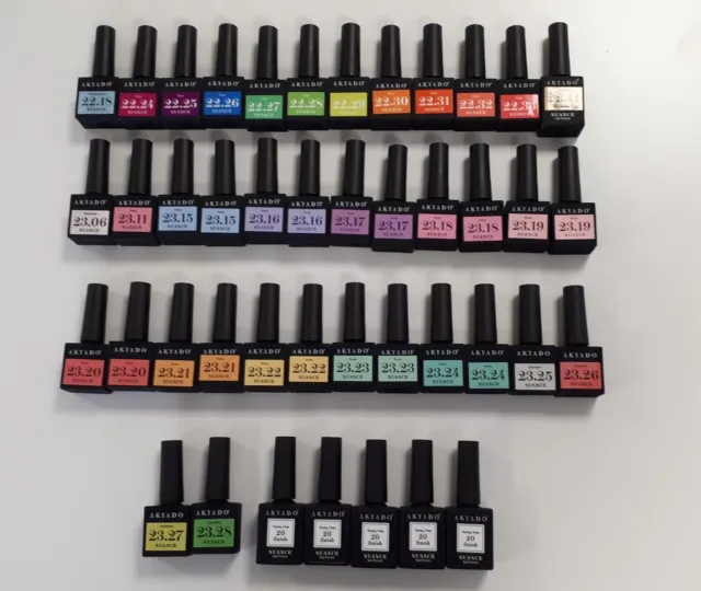 AKYADO Lot de 43 pcs Nuance Gel polish Vernis à ongles semi-permanant /U47