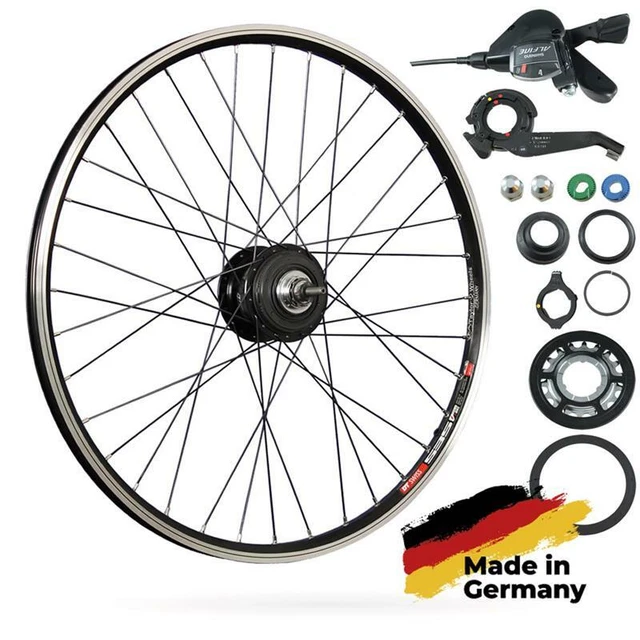 Laufrad 26 Zoll Hinterrad DT Swiss 535 Shimano Alfine 8 SG-S7001 Disc CL schwarz