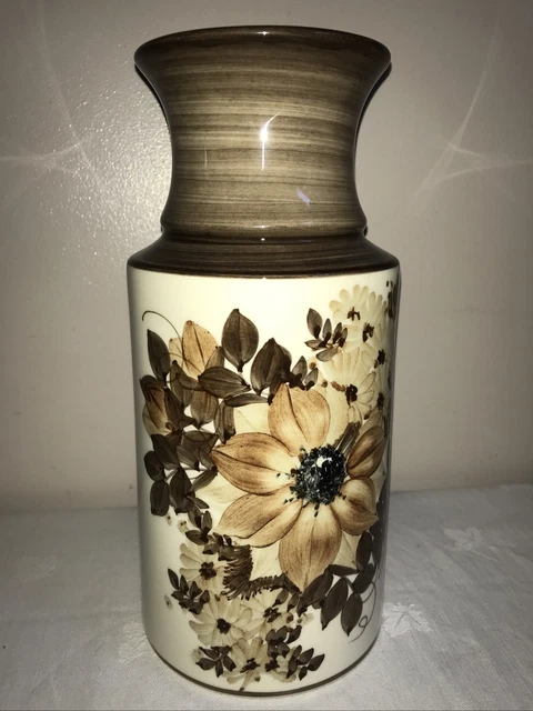 Jersey Pottery Brown Floral Lamp Base