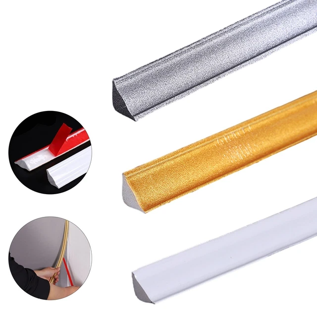 Righe sigillanti gap soffitti decorazione linea morbida striscia decorativa bianco oro 5M