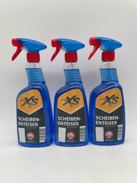 3x AutoXS® Scheibenenteiser Enteiser Scheiben Auto je 750ml Restposten Neu