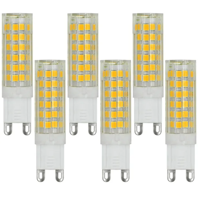6 Stück G9 7W=55W LED Mais Glühbirne Leuchtmittel 510Lm 220-240V Warm/Kaltweiß