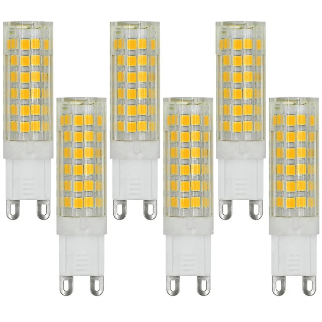 6 Stück G9 7W=55W LED Mais Glühbirne Leuchtmittel 510Lm 220-240V Warm/Kaltweiß