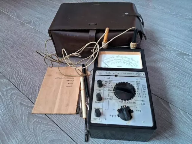 Vintage Analog Multimeter Tester Combined Measuring Device Ц4341 Soviet USSR 70s