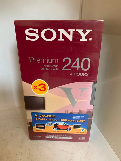 LOT Cassette Video VHS Vierge NEUF SOUS BLISTER !! K7 MAGNÉTOSCOPE