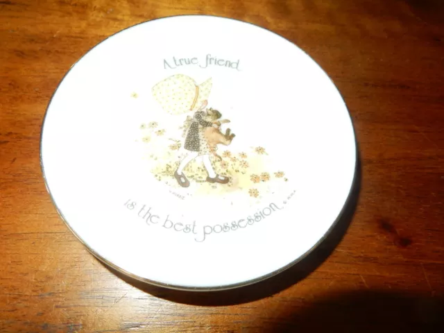 Vintage Holly Hobbie A true friend is your best possession Small Pin Dish