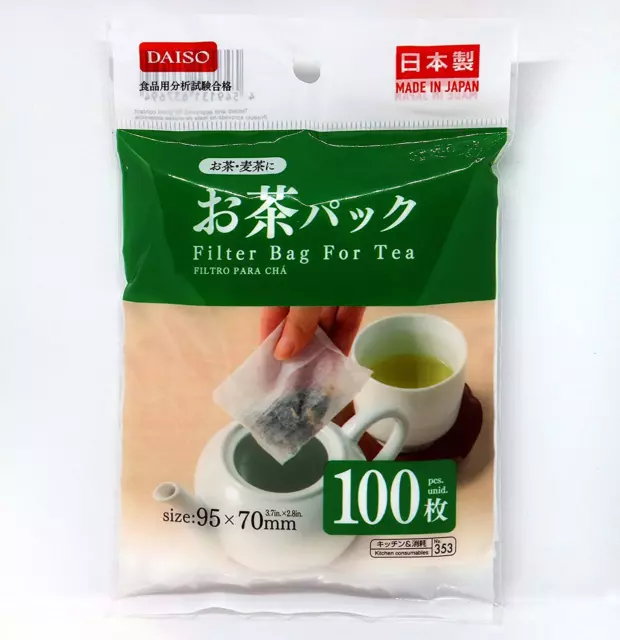 Daiso 3 X100 Pcs Disposable Filter Bags for Loose Tea 3