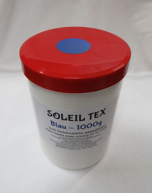 Pintura de serigrafía azul 1 kg a base de agua impresión textil impresión camiseta estampado