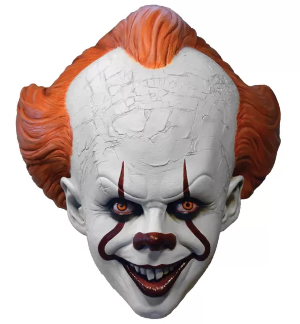 Pennywise IT Horror Movie Clown Standard Edition Mens Costume Overhead Mask