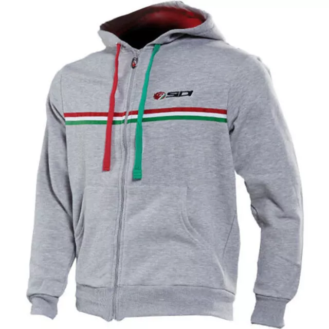 Sidi Casuals Italy Cycling/Motorcycle Taranto Luxury Zip Hoodie - Grey