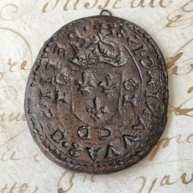 Matrice Sceau Cachet A Déterminer Armoiries Sigillographie