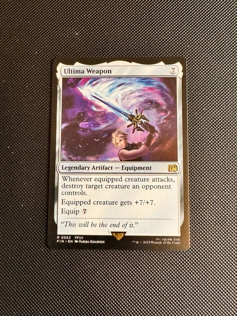 ultima weapon final fantasy mtg Magic the Gathering Secret Lair x Fantasy: Weapons (English) Ultima Weapon | Magic: the