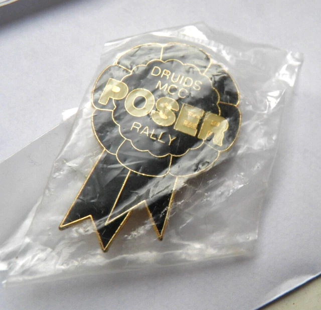 DRUIDS MCC POSER Rally Pin/Badge New in Packaging £7.50 - PicClick UK