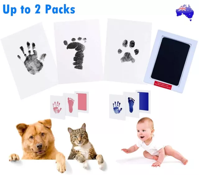 Newborn Footprint Handprint Safe Inkless Gift Foot Hand Print Wipe Kit Gift AU