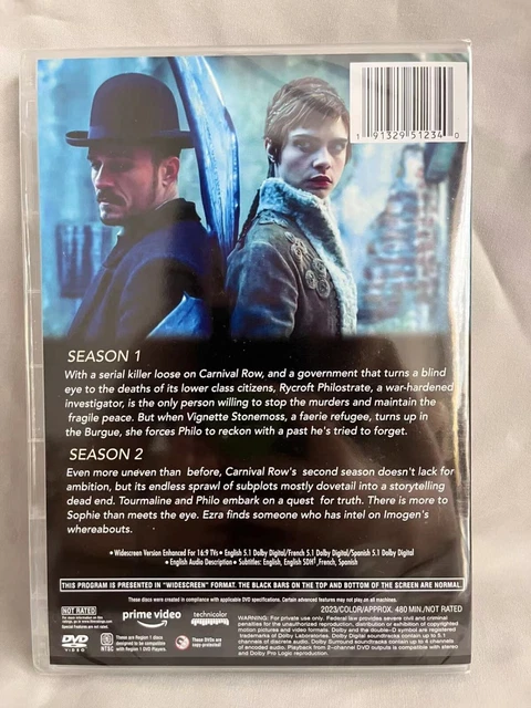 NEW Carnival Row Seasons 1 & 2 DVD 6-disc Fast shipping US seller