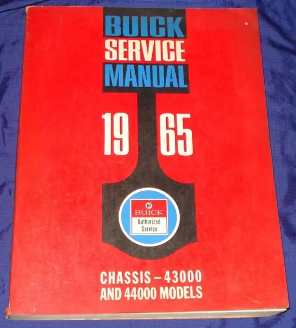 RF1644 1965 65 Buick GM Service Shop Manual