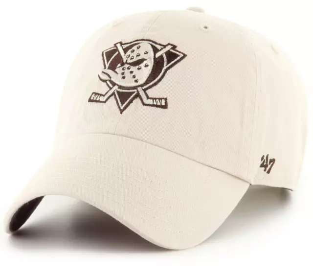 Anaheim Ducks 47 Brand Clean Up Ballpark Bone NHL Cap