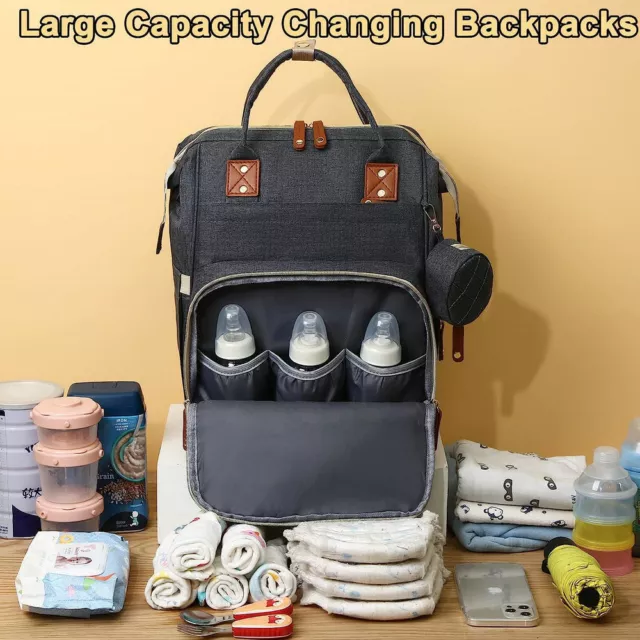 Diaper Bag Backpack Multifunction Travel Backpack Maternity Changing Pad