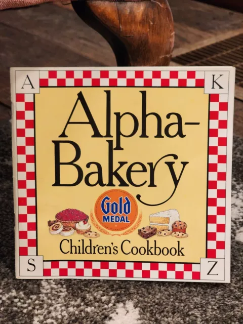 Gold Medal Flour Vintage Alpha Bakery Children Cookbook ABC 1987 PB General Mill