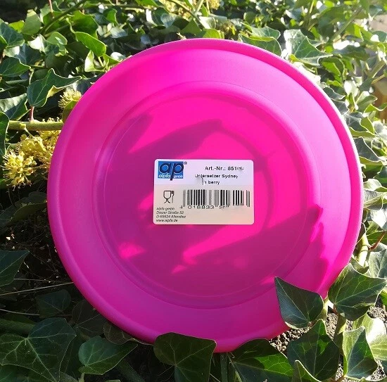 alpfa 851611 Untersetzer für Pflanztopf Sydney 23 cm - 18 cm Durchmesser - berry