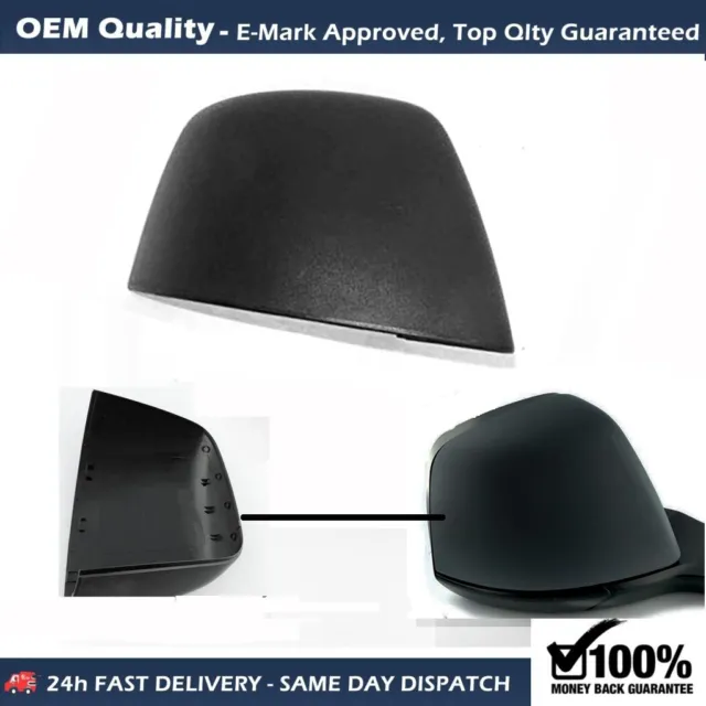 Wing Mirror Cover For Ford TRANSIT CONNECT 2014 to 2018  Right Hand Side Black