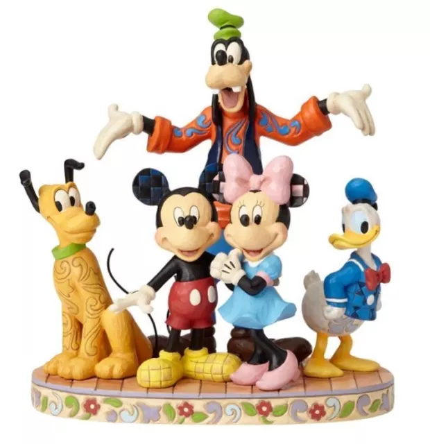 Jim Shore Disney Traditions the fab five - the gang’s all here 4056752 authentic