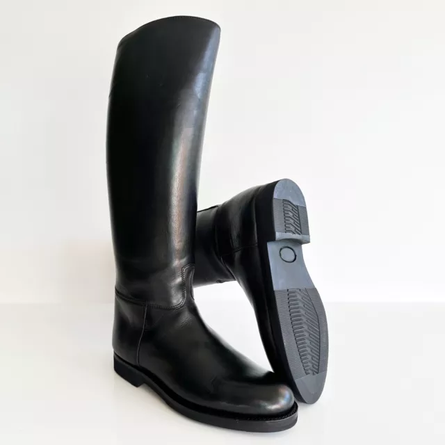 Bottes Crs French Police Boots Mollet L Calf Eu43 Us9 Uk8.5 Rob Fetish Bluf