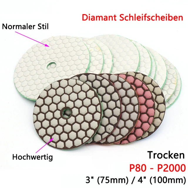 Diamant Schleifpad 225 mm Klett – Beton Naturstein Fliesen
