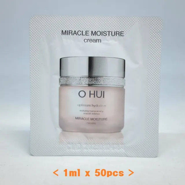 O HUI Miracle Moisture Cream 1ml x 50pcs Anti Aging Hydration Smooth K-Beauty