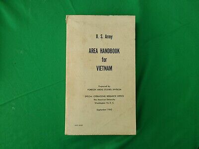 Dept of the Army Pamphlet - US Army Area Handbook for Vietnam Sept 1962