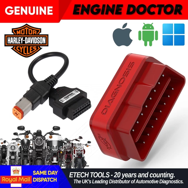 BLUETOOTH MOTORCYCLE ENGINE Error Code Scanner Diagnostic Tool Harley ...