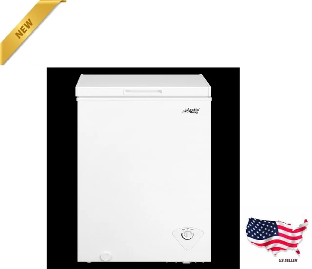 3.5 CU.FT CHEST Freezer Energy Efficient Adjustable Thermostat Recessed