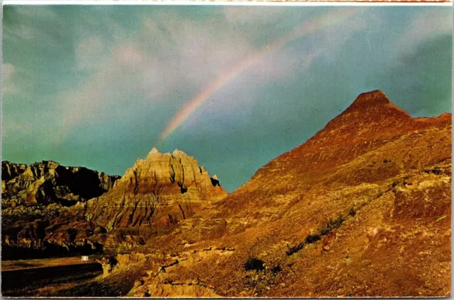 Postal Badlands South Dakota SD Rainbow Dexter de colección sin usar