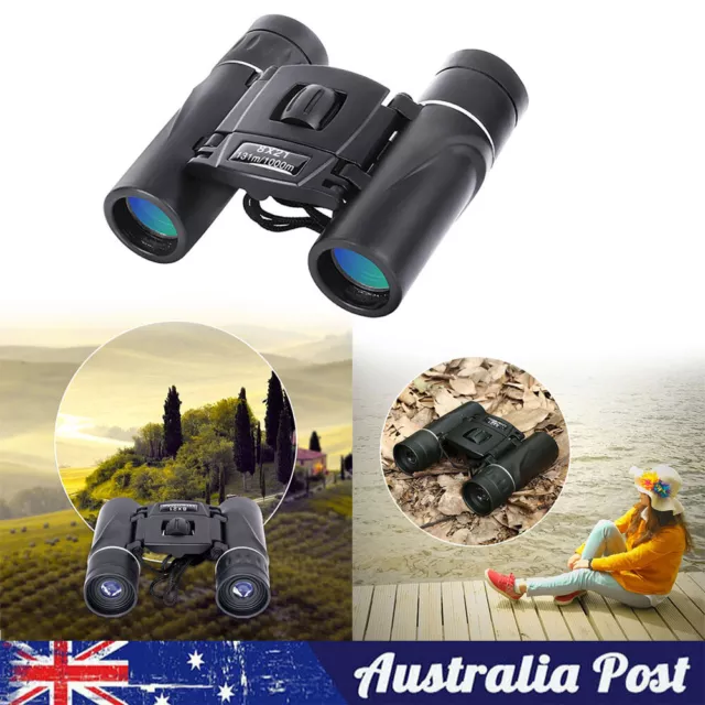 8x21 Opera Glasses Theater Telescope Horse Racing Binoculars Handle Gift