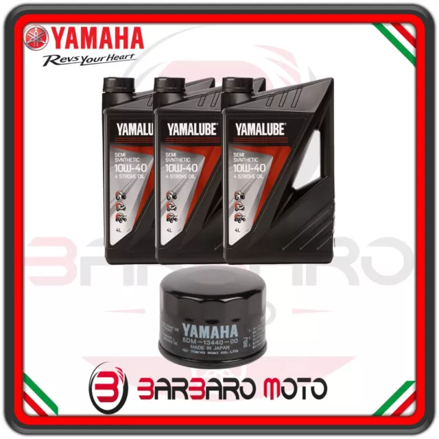 Tagliando Originale Yamaha Tmax 530 Sx Dx 2018 Yamalube 4S 10W40 + Filtro Olio
