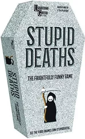 University Games Stupid Deaths Coffin Tin Game, 01406