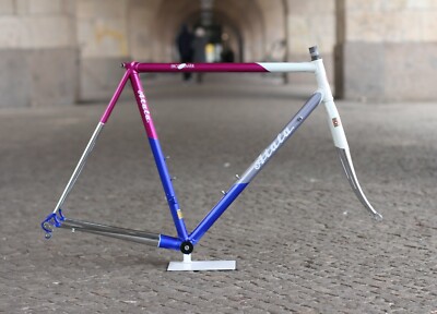 Somec Air Columbus Frame/56 cm/2.813g/FORK Cinelli CAMPAGNOLO œ White Blue 