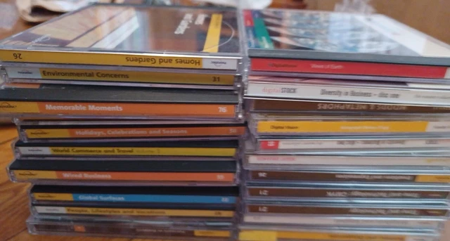 HUGE LOT: 22 SETS (many 2xCDs) PhotoDisc Royalty-Free Stock Photos biz people
