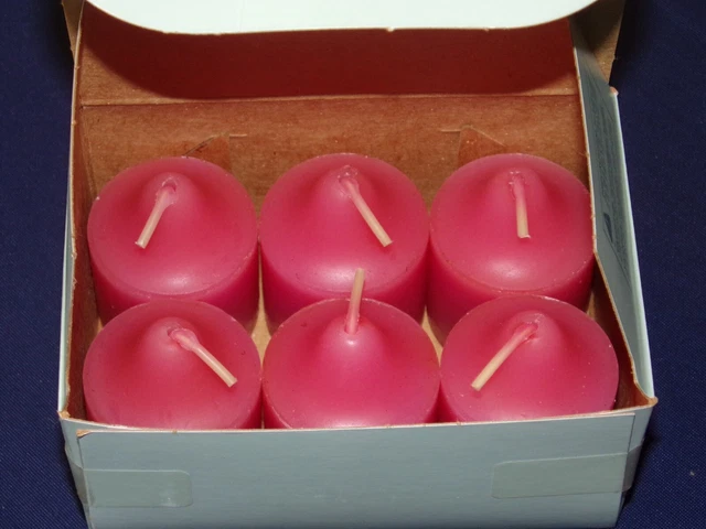 PartyLite Box (6) Sunset Fiesta Votive Candles V06209 NOS