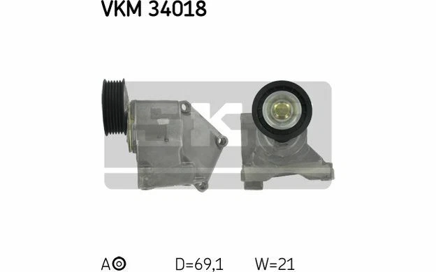 SKF Galet tendeur pour FORD FOCUS VKM 34018 - Pièces Auto Mister Auto