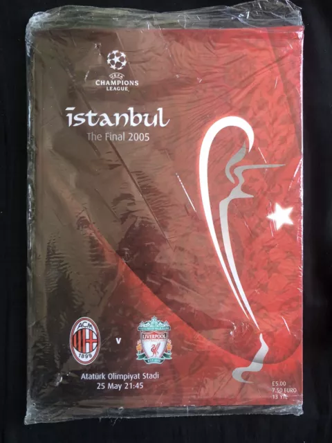 Liverpool Vs AC Milan 2005 Champions League Final Istanbul Football Programme