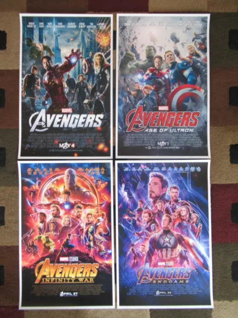 Avengers - Endgame (11" x 17") Movie Collector's  Prints ( Set of 4 )