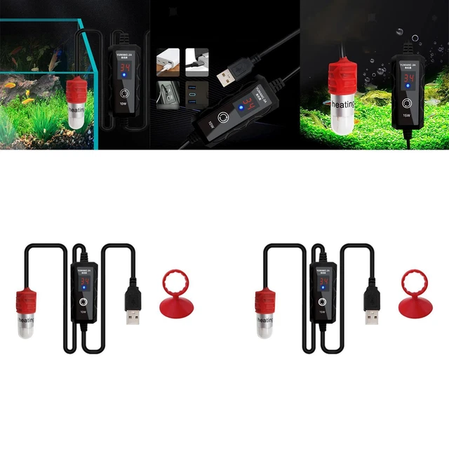 Submersible Thermostat Heat Rod 15-34 Degrees 9°F-59°F Water Aquarium Fish